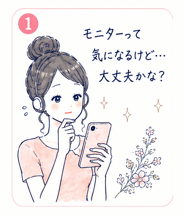 美容モニター体験の流れ 1
